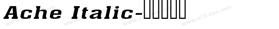 Ache Italic字体转换